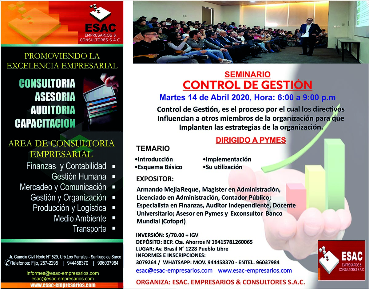 DISEÑO SEMINARIO CONHTROL DE GESTIÓN